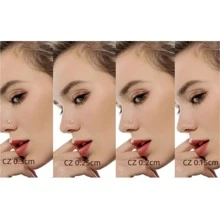 6 món trang sức xỏ mũi cho nữ - Khuyên mũi bằng thép không gỉ - Bạc - Xem 6