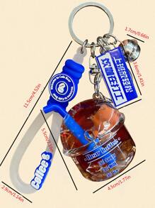 Llavero bebidas accesorio - Azul - Ver 3