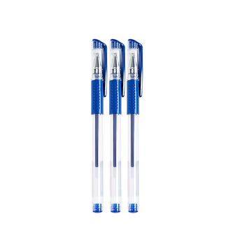 3 piezas 0,5 mm azul Bolígrafos de gel , simple Bolígrafos para estudiantes , basado en agua Pluma tinta , negro & azul Pluma , Papelería oficina suministros , carbón Pluma para firma