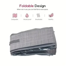 1 hộp lưu trữ màu xám có thể gập lại - Màu Xám nhạt - Xem 5