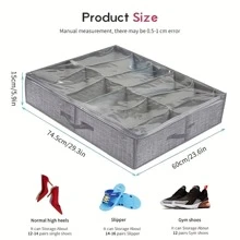 1 hộp lưu trữ màu xám có thể gập lại - Màu Xám nhạt - Xem 3