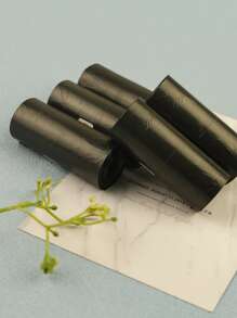 5入組黑色素色寵物浪費包適用於小狗和貓清潔和衛生使用 - 黑色 - 查看 3