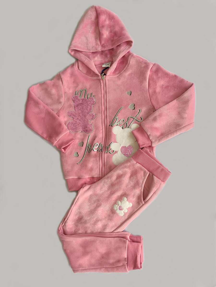 CONJUNTO  PARA NIÑA - Rosa - Ver 1