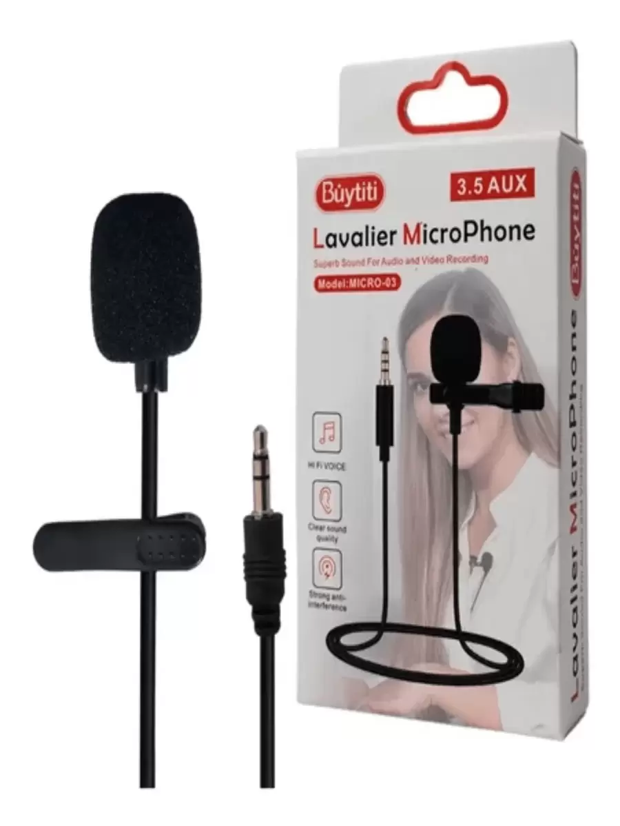 Mini Lavalier Microphone 3.5mm Connector