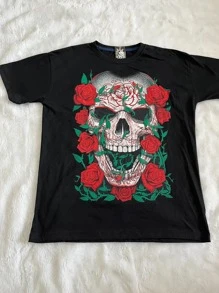 Men T-Shirts - 黑色 - 查看 1