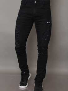Men Jeans - Negro - Ver 1