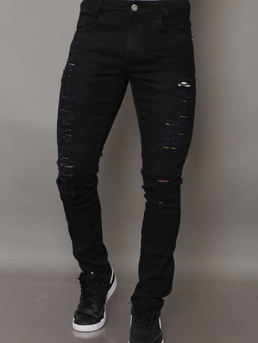 Men Jeans - Negro - Ver 1