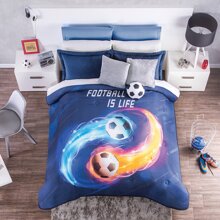 Edredon Deportivo Foot Ball Futbol Doble Vista