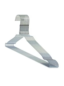 10pcs Stainless Steel Metal Hanger Hook For Clothes - Silver - View 2