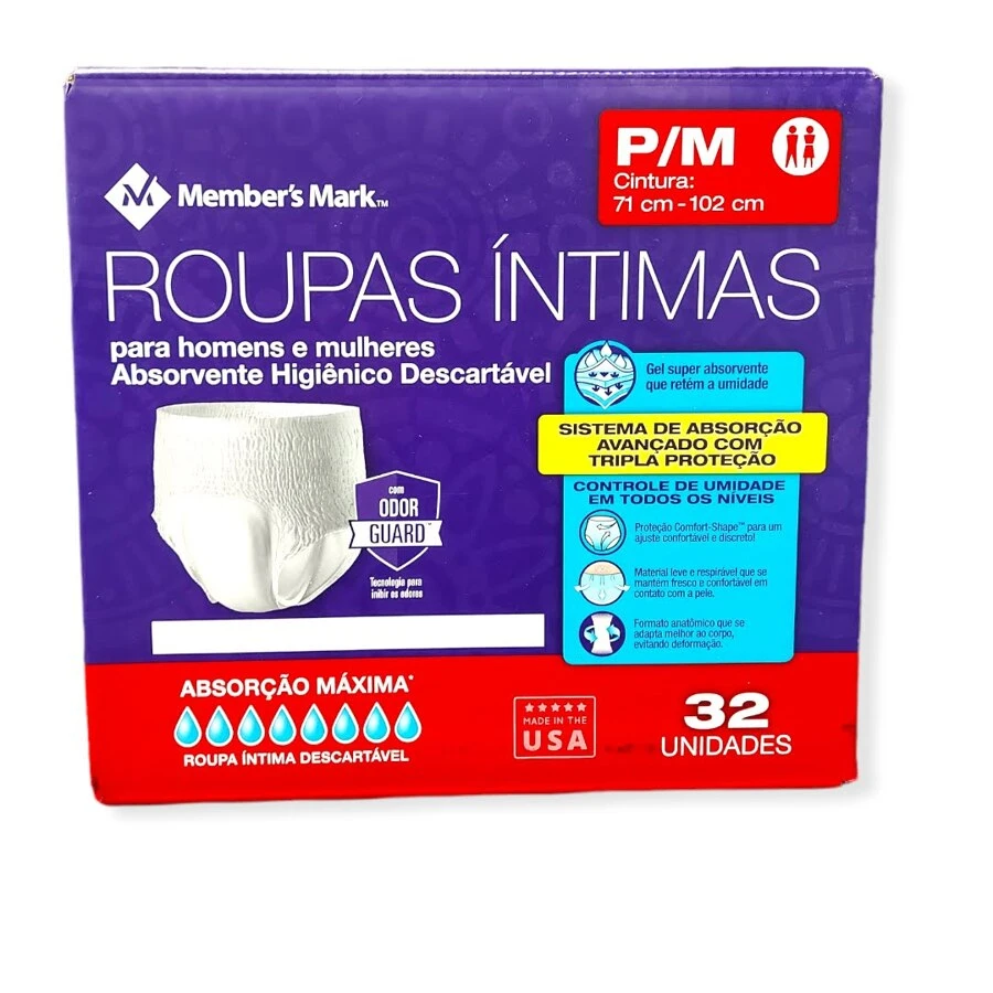 Members Mark Adult Diaper 32 Pcs Medium Girl - Blue - View 1