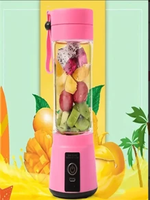 Mini Liquidificador 6 Lâminas Portátil Recarregável - Multicolorido - Visão 6