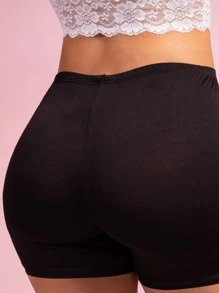 Women Safety Shorts - 黑色 - 查看 2