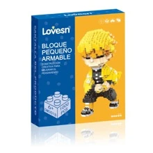 Figura de bloques de puzle 3D para decoración de habitación