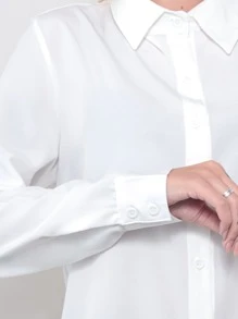 Women Blouses - 白色 - 查看 5