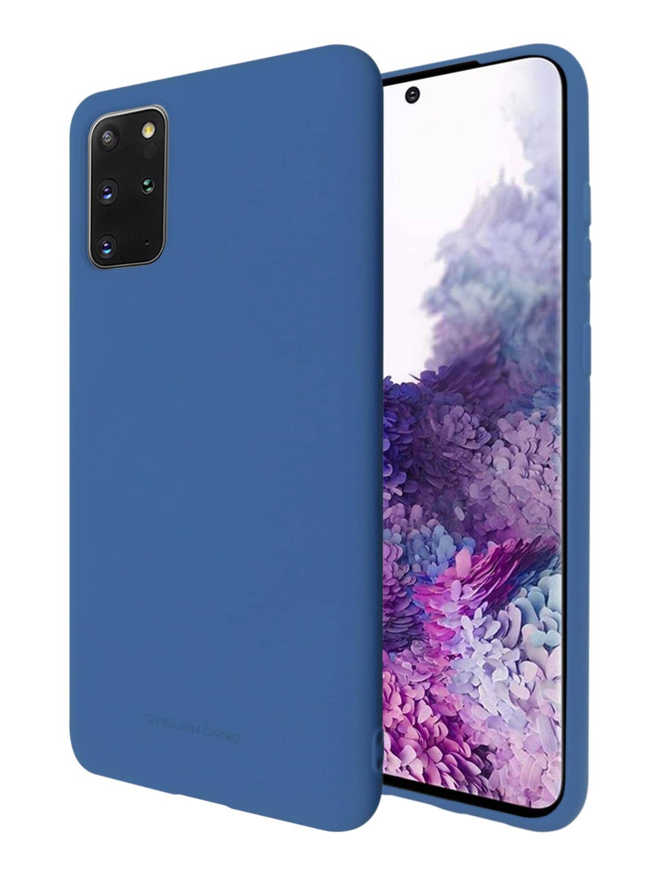 Soft Silicone Soft Touch Case For Galaxy S20 Plus - Blue - View 1