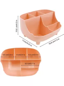 Organizador De Escritorio Multifuncional Oficina Hogar - Verde - Ver 5
