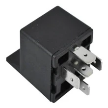 Relevador Relay Con Soporte 5 Patas 12 V 30 Amperes 1 Pieza - Negro - Ver 1