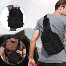 Mochila mariconera  hombre/ bandolera - Marrón Mocha - Ver 4