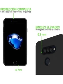 Soft Silicone Soft Touch Case For Galaxy A22 5G - Black - View 6