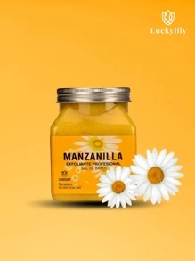 Sal de baño exfoliante de Manzanilla - Amarillo Mostaza - Ver 1