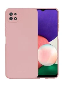 Soft Silicone Soft Touch Case For Galaxy A22 5G - Hot Pink - View 1