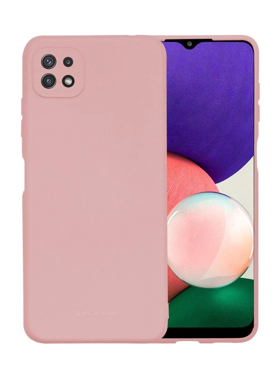 Soft Silicone Soft Touch Case For Galaxy A22 5G - Hot Pink - View 1