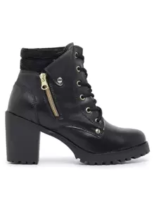 Women Fashion Boots - Negro - Ver 3