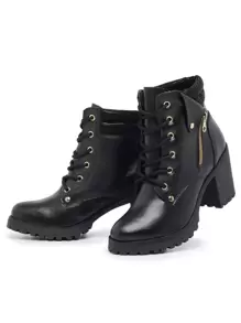 Women Fashion Boots - Negro - Ver 4