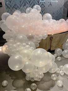 20入組透明乳膠氣球適用於氣球拱門裝飾用品