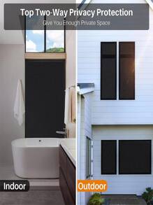 1 cuộn Phim Cửa Sổ Riêng Tư cho Cửa Sổ Kính Phim Cửa Sổ Phản Quang Chống Nắng Chặn Mờ Phim Cửa Sổ Riêng Tư Bám Tĩnh Không Dính Cho Văn Phòng Tại Nhà - màu đen - Xem 7