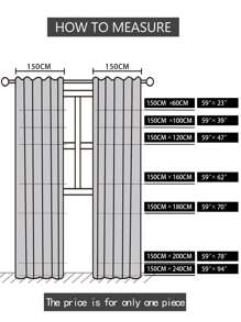 Thiết kế hoa Rèm Sheer một bảng, Rèm Polyester hiện đại lọc ánh sáng riêng tư cho phòng khách và phòng ngủ - Màu be - Xem 9