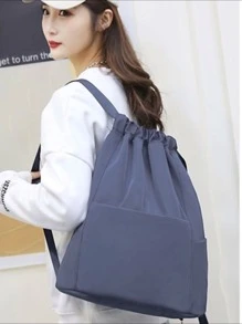 Women Fashion Backpacks - Grey - View 3