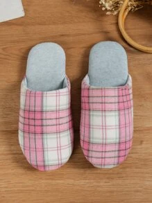 女士室內拖鞋,地面拖鞋,無聲地面鞋 - 粉色 - 查看 2