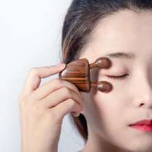 瑜伽刮痧刮痧按摩器 - 棕色 - 查看 1