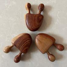 瑜伽刮痧刮痧按摩器 - 棕色 - 查看 7