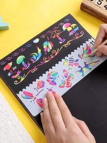 6 piezas Papel para dibujar A4 de colores , garabatear papel , brillante cambio de color cartulina - Multicolor - Ver 3