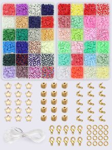 2 hộp/bộ Bộ hạt DIY hình ngôi sao - Nhiều màu - Xem 1