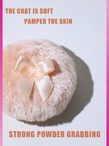 1pc Long Hair Loose Powder Puff Velvet Puff Soft Face Makeup Blender, Portable Soft Sponge Volume Puff, Round Velvet Puff With Ribbon, Suitable For Loose Powder Body Puff Makeup Tools,Makeup,Cheap,Room Decor,Vanity,Travel,Bedroom,Makeup Accessories,Puff,Makeup Blender,Powder Puff,Makeup Sponge,Cheap,Stocking Stuffers,Makeup,Makeup Tools,Cheap Stuff,Gifts,Gifts For Women,Christmas Gifts - Champagne - View 3