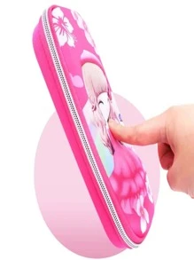 Estuche para lápices de gran capacidad 3D para niñas, de vuelta a la escuela, útiles escolares - Multicolor - Ver 4