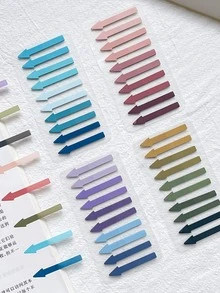 200入組/套彩色頁標記粘性索引標籤 - 藍色 - 查看 5