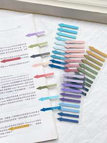 200入組/套彩色頁標記粘性索引標籤 - 藍色 - 查看 3