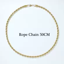 Vòng cổ xương rồng bằng thép không gỉ phong cách châu Âu và Mỹ, thích hợp cho nam và nữ, dây chuyền áo len - Vàng - Xem 3