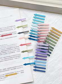 200入組彩色頁面標記粘性索引標籤 - 粉色 - 查看 3