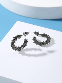 2 pièces Pour Femme Design C Boucle D'oreille Ensemble