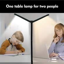 Desk Lamp with Clamp | Swing Arm Desk Light | Eye Caring Table Lamp, Dimmable, 5 Color Modes, Memory, Timer | Modern Architect Desk Lamps for Home Office Study Work Task Drafting Workbench - màu đen - Xem 8