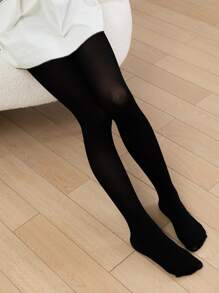 2pairs Kids' Ultra-Thin Breathable Ballet Tights With Foot, Spring And Autumn
