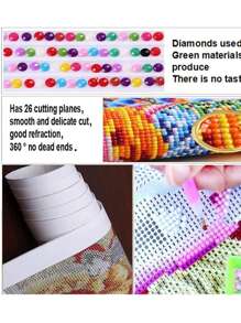 Paris Eiffel Tower Image 30x40cm Diy Full Drill Diamond Painting Set - Multicolor - View 7