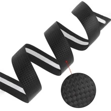 1 par anti deslizante absorción de impactos bicicleta cruzado cinta - Negro - Ver 6