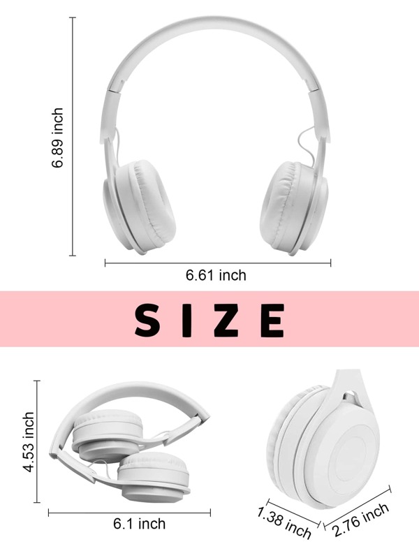 Overear Design HiFi Sound Foldable Wireless Headphone SHEIN USA