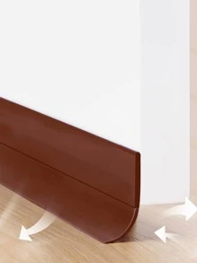 1入組1m門底密封條,氣窗橡膠密封條,防風防塵自粘門擋風玻璃密封膠帶 - 棕色 - 查看 5